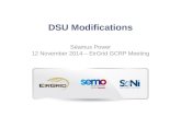 DSU Modifications Séamus Power 12 November 2014 – EirGrid GCRP Meeting.