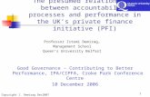 1 The presumed relationships between accountability processes and performance in the UK’s private finance initiative (PFI) Good Governance – Contributing.