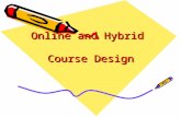 Online and Hybrid Course Design. Define Terms Traditional course Web Enhanced course Hybrid course Online course.