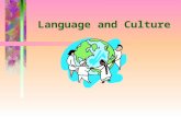 Language and Culture. Language and Thought Sapir-Whorf Hypothesis: the theory that the structure of a language influences how its speakers perceive the.