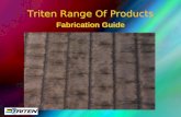 Fabrication Guide Triten Range Of Products. Cutting.
