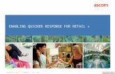 Presentation: Retail | PL-000020-r3 | Dec 1, 2010 Verticals TOC » ENABLING QUICKER RESPONSE FOR RETAIL »