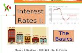 Interest Rates I: Money & Banking - ECO 473 - Dr. D. Foster The Basics.