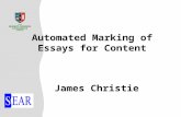 James Christie Automated Marking of Essays for Content.