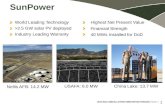 2013 ADC INSTALLATION INNOVATION FORUM | PAGE 1 1 SunPower 1 >2.5 GW solar PV deployed Nellis AFB: 14.2 MW USAFA: 6.0 MWChina Lake: 13.7 MW World Leading.