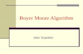 Boyer Moore Algorithm Idan Szpektor. Boyer and Moore