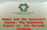 1 Hamas and the terrorist threat: The Goldstone Report vs. the factual findings Intelligence and Terrorism Information Center.