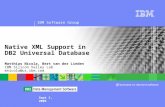 IBM Software Group ® Native XML Support in DB2 Universal Database Matthias Nicola, Bert van der Linden IBM Silicon Valley Lab mnicola@us.ibm.com Sept 1,