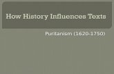 Puritanism (1620-1750).  England’s establishment of a single state-sponsored church.  King James’ characterization of religious dissenters as heretics.