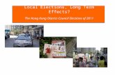 Local Elections, Long Term Effects? The Hong Kong District Council Elections of 2011.