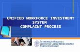 Company LOGO UNIFIED WORKFORCE INVESTMENT SYSTEM COMPLAINT PROCESS.