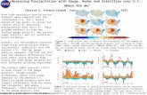 Measuring Precipitation with Gauge, Radar and Satellites over U.S.: Where Are We? Christa D. Peters-Lidard, Yudong Tian, Code 614.3, NASA GSFC Nine high-resolution.