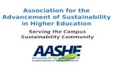 Serving the Campus Sustainability Community Association for the Advancement of Sustainability in Higher Education.