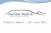 Progress Report – 25 th June 2013. OBJECTIVE To complete the fund raising for a community hydro scheme at Harlaw Reservoir and ‘make it happen’.