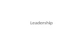 Leadership. Leadership andManagement Langton, Robbins and Judge, Organizational Behaviour, Fifth Cdn. Ed. Copyright © 2010 Pearson Education Canada.