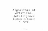 © Enn Tyugu1 Algorithms of Artificial Intelligence Lecture 4: Search E. Tyugu.