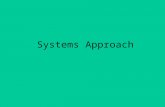Systems Approach. Ecosystem Community Population.