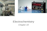 Electrochemistry Chapter 19. Electrochemistry —the study of the interchange of chemical and electrical energy OIL RIG – oxidation is loss, reduction is.