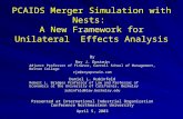 PCAIDS Merger Simulation with Nests: A New Framework for Unilateral Effects Analysis By Roy J. Epstein Adjunct Professor of Finance, Carroll School of.