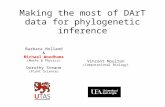 Making the most of DArT data for phylogenetic inference Barbara Holland & Michael Woodhams (Maths & Physics) Dorothy Steane (Plant Science) Vincent Moulton.