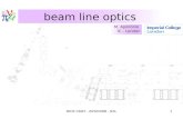 MICE CM22 - 20/10/2008 - RAL1 M. Apollonio IC - London beam line optics.