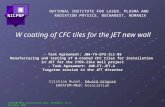 W coating of CFC tiles for the JET new wall - Task Agreement: JW6-TA-EP2-ILC-05 Manufacturing and testing of W-coated CFC tiles for installation in JET.