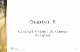 Chapter 8 Capital Gains: Business Related 1. Capital Gains: Business Avoidance – GAAR Capital Receipt versus Income Receipt –Primary intention –Secondary.