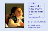 2004.6.5 Child survival – how many deaths can we prevent? Dr SK CHATURVEDI Dr KANURPIYA CHATURVEDI.