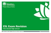 PUBLIC SCHOOLS NSW – SOUTH WESTERN SYDNEY REGION Merrylands High School ESL Exam Revision.