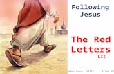 Following Jesus The Red Letters Gabe Orea. XICF. 8 Mar 2015. LII.