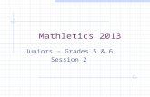 Mathletics 2013 Juniors – Grades 5 & 6 Session 2.