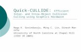 Quick-CULLIDE: Efficient Inter- and Intra- Object Collision Culling using Graphics Hardware Naga K. Govindaraju, Ming C. Lin, Dinesh Manocha University.