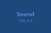 Sound SOL 5.2. What is Sound? Sound is a form of energy that is produced and transmitted by vibrating matter as it moves backwards and forwards. They.