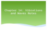 Chapter 14: Vibrations and Waves Notes.  Periodic motion is a motion that is repeated in a regular cycle.  Oscillatory motion is the movement of an.