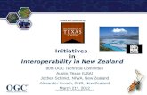 ® Hosted and Sponsored by Initiatives in Interoperability in New Zealand 80th OGC Technical Committee Austin, Texas (USA) Jochen Schmidt, NIWA, New Zealand.