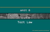 Unit 6 Tort Law SUNY CRIMINAL & BUSINESS LAW/MUSOLINO.