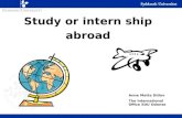 Study or intern ship abroad Anne Mette Ditlev The International Office SDU Odense.