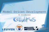 Model Driven Development An introduction. Overview Using Models Using Models in Software Feasibility of MDA MDA Technologies The Unified Modeling Language