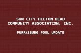 SUN CITY HILTON HEAD COMMUNITY ASSOCIATION, INC. PURRYSBURG POOL UPDATE.