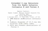 Extended X-ray Emissions from the Radio Galaxies Centaurus B and Fornax A Makoto Tashiro 1, Naoki Isobe 2, Masaya Suzuki 1 Kouichi Ito 1, Keiichi Abe 1,