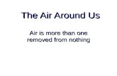 The Air Around Us Air is more than one removed from nothing.