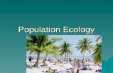 Population Ecology. Certain ecological principles govern the growth and sustainability of all populations--including human populations.