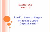 DIURETICS Part 1 Prof. Hanan Hagar Pharmacology Department.
