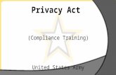 Privacy Act United States Army (Compliance Training)