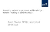 Assessing regional engagement and knowledge transfer – ranking or benchmarking? David Charles, EPRC, University of Strathclyde.