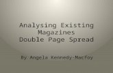 Analysing Existing Magazines Double Page Spread By Angela Kennedy-Macfoy
