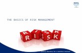Quality Education for a healthier Scotland THE BASICS OF RISK MANAGEMENT.