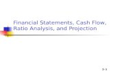 2-1 Financial Statements, Cash Flow, Ratio Analysis, and Projection.