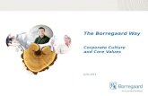 The Borregaard Way Corporate Culture and Core Values June 2014.