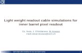 Light weight readout cable simulations for inner barrel pixel readout Cs. Soos, J. Christiansen, M. Kovacs mark.istvan.kovacs@cern.ch Light weight cable.